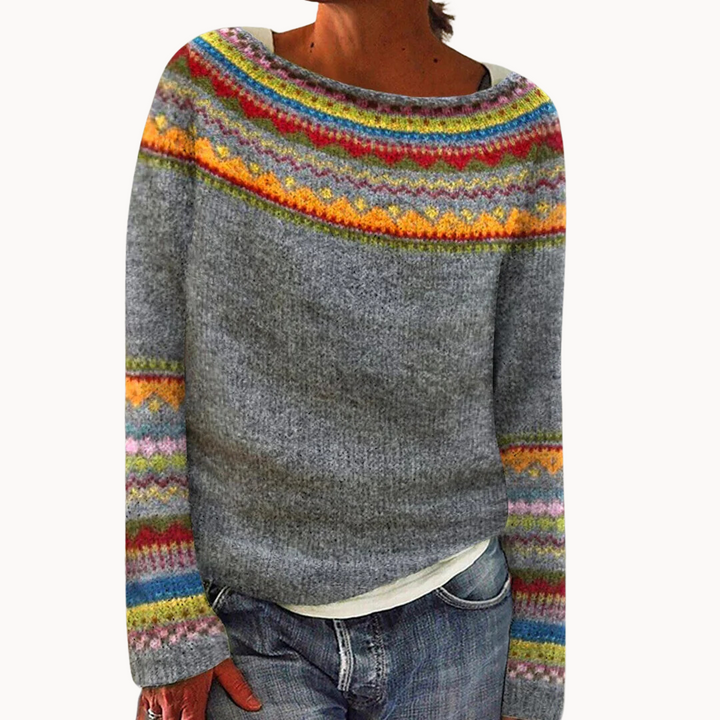 Lucie | Pull d'hiver rétro