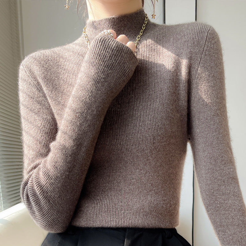 Vivienne | Pull col roulé en cachemire de luxe